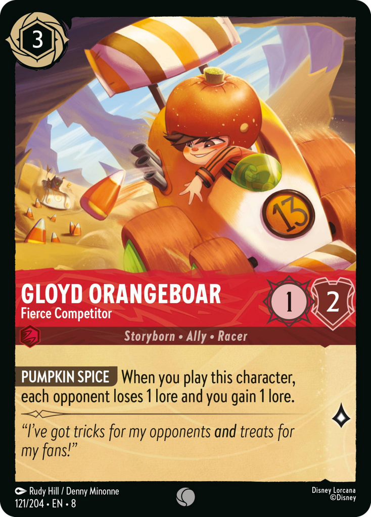 8ROF-121, C, Gloyd Orangeboar - Fierce Competitor