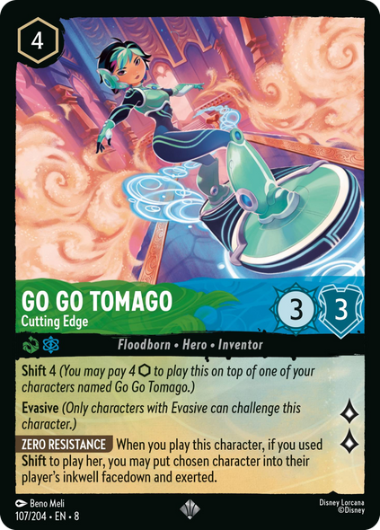 8ROF-107, SR, Go Go Tomago - Cutting Edge (Foil)