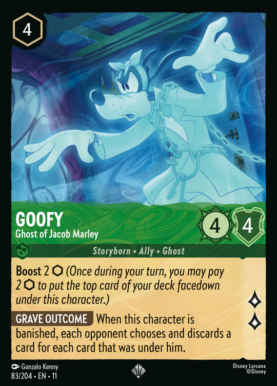 11WSP-083, SR, Goofy - Ghost of Jacob Marley (Foil)