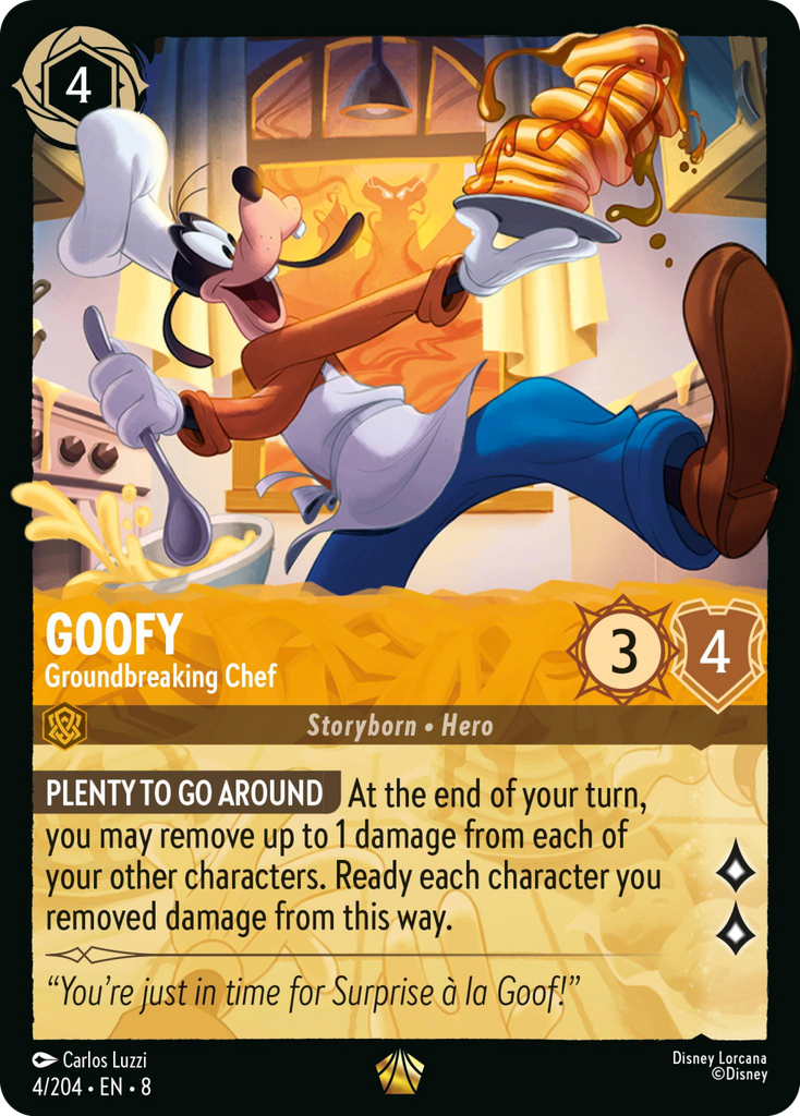 8ROF-004, L, Goofy - Groundbreaking Chef (Foil)