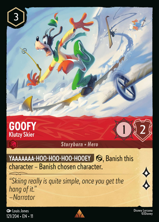 11WSP-121, R, Goofy - Klutzy Skier (Foil)