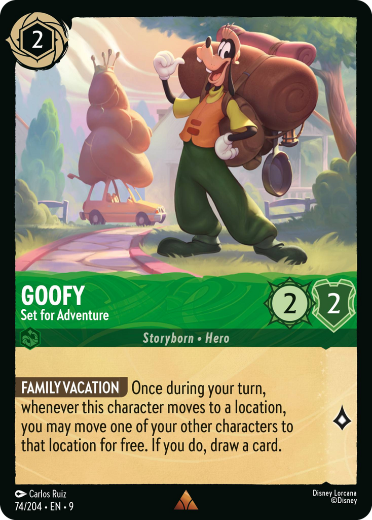 9FAB-074, R, Goofy - Set for Adventure (Foil)