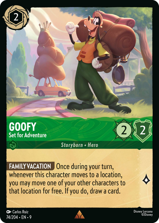 9FAB-074, R, Goofy - Set for Adventure (Foil)