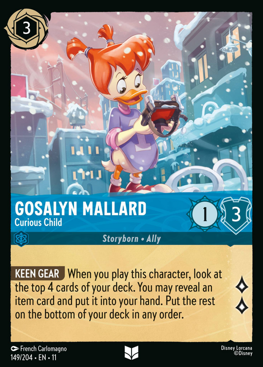 11WSP-149, UC, Gosalyn Mallard - Curious Child