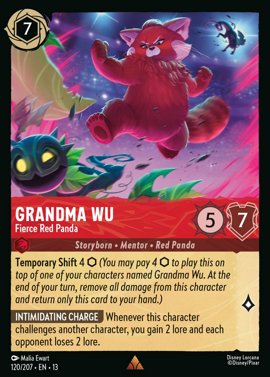 13ATK-120, R, Grandma Wu - Fierce Red Panda