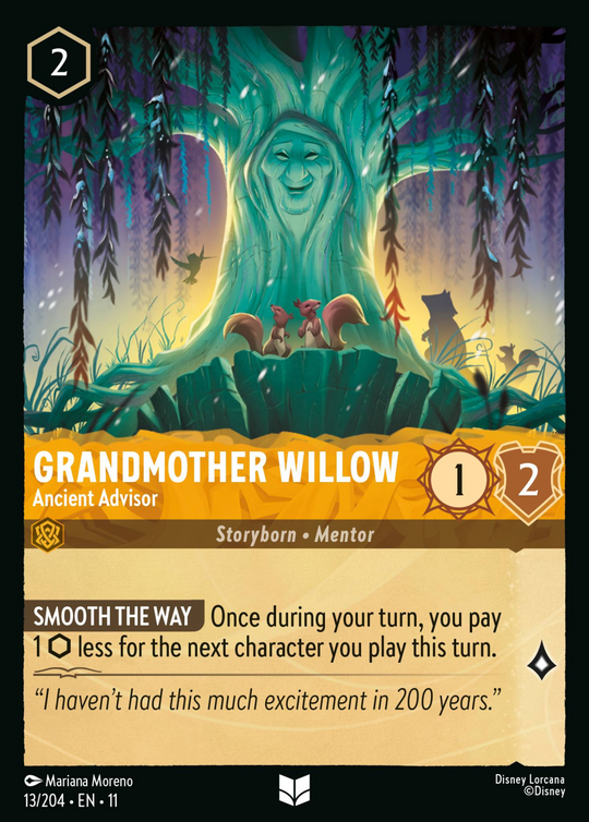 11WSP-013, UC, Grandmother Willow - Ancient Advisor (Foil)