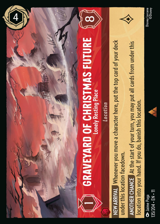 11WSP-135, R, Graveyard of Christmas Future - Lonely Resting Place (Foil)