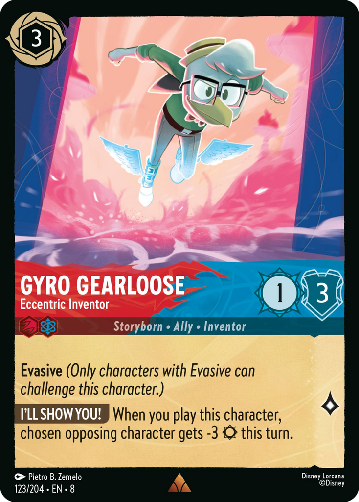 8ROF-123, R, Gyro Gearloose - Eccentric Inventor (Foil)
