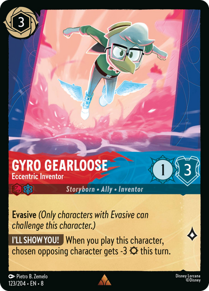 8ROF-123, R, Gyro Gearloose - Eccentric Inventor (Foil)