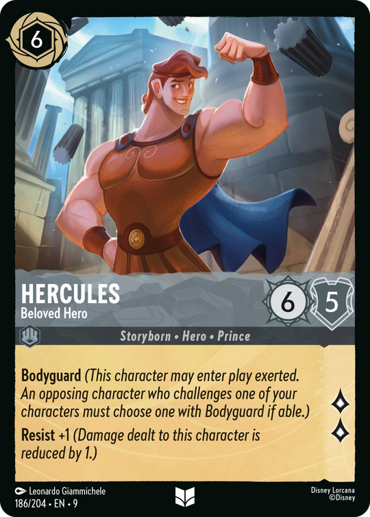 9FAB-186, UC, Hercules - Beloved Hero (Foil)