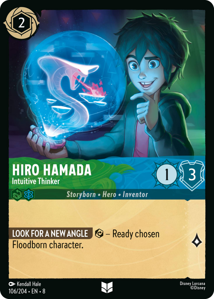 8ROF-106, UC, Hiro Hamada - Intuitive Thinker (Foil)