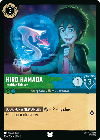 8ROF-106, UC, Hiro Hamada - Intuitive Thinker (Foil)