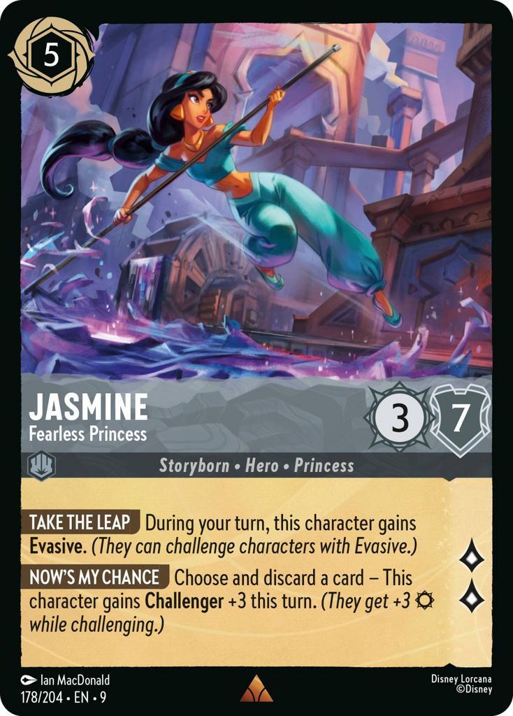 9FAB-178, R, Jasmine - Fearless Princess (Foil)