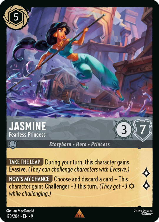 9FAB-178, R, Jasmine - Fearless Princess (Foil)