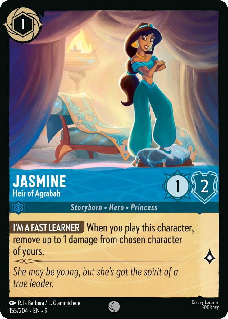9FAB-155, C, Jasmine - Heir of Agrabah (Foil)