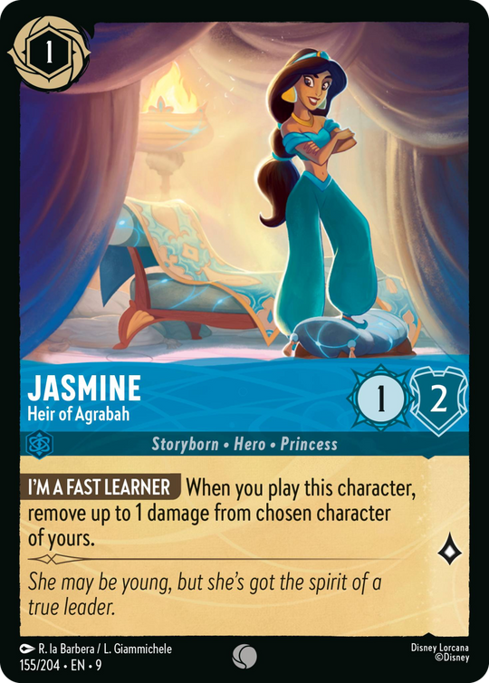 9FAB-155, C, Jasmine - Heir of Agrabah (Foil)