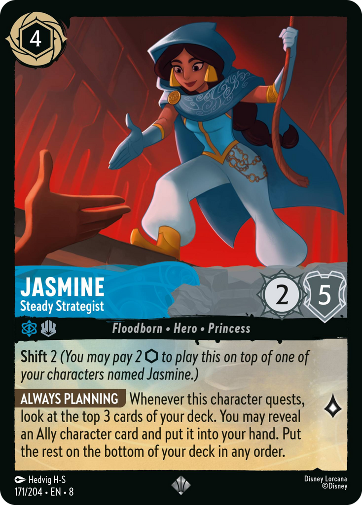 8ROF-171, SR, Jasmine - Steady Strategist (Foil)