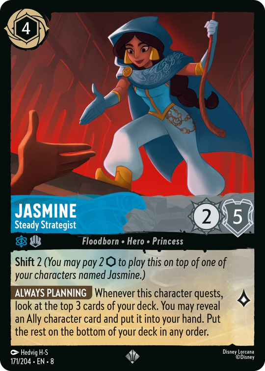8ROF-171, SR, Jasmine - Steady Strategist (Foil)