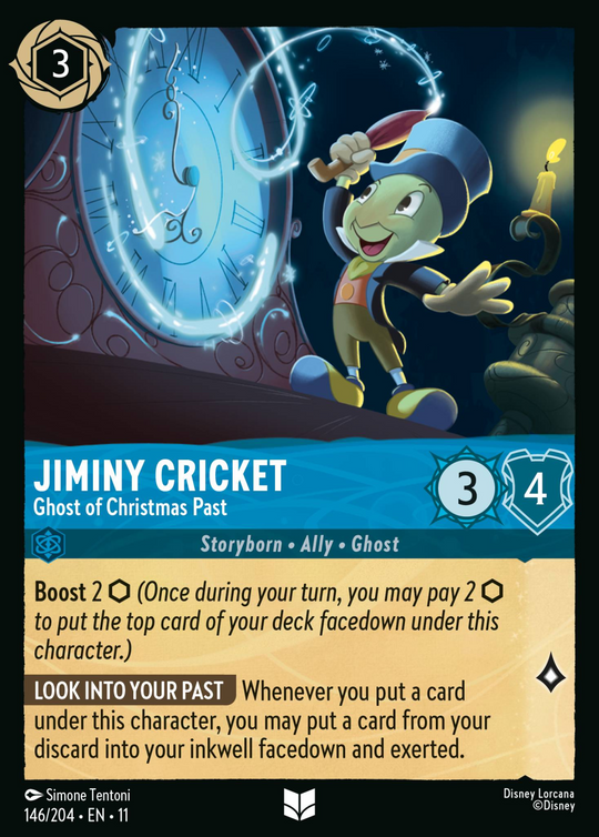 11WSP-146, UC, Jiminy Cricket - Ghost of Christmas Past (Foil)