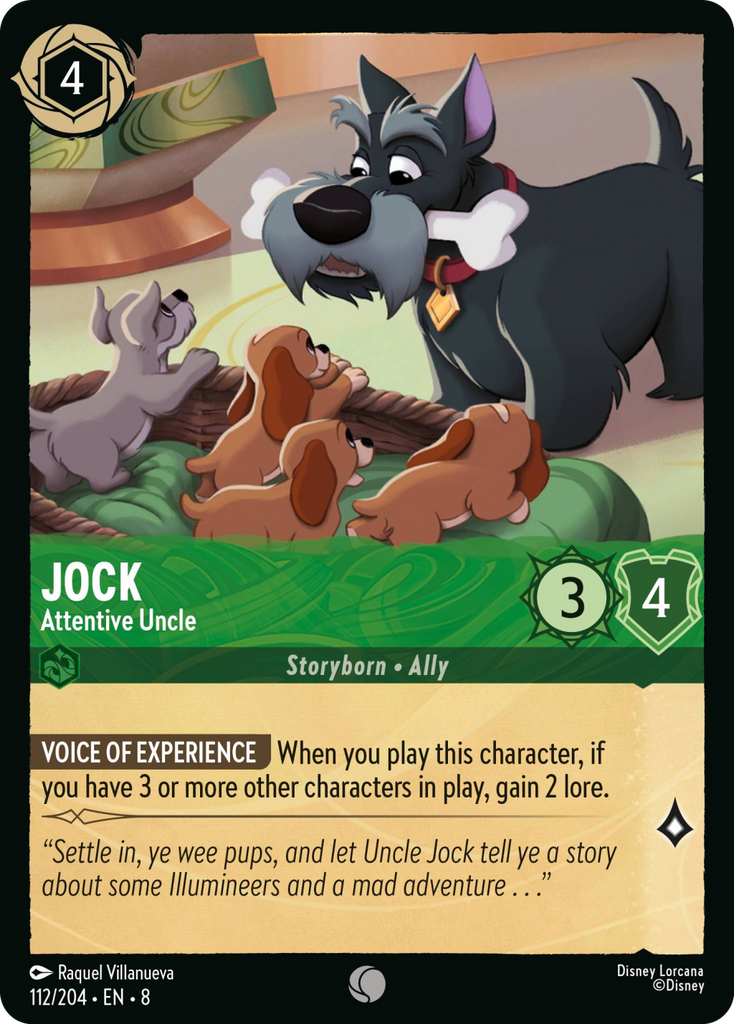 8ROF-112, C, Jock - Attentive Uncle (Foil)
