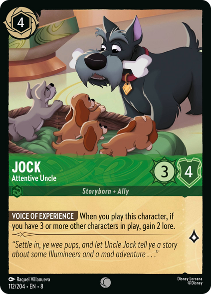 8ROF-112, C, Jock - Attentive Uncle (Foil)