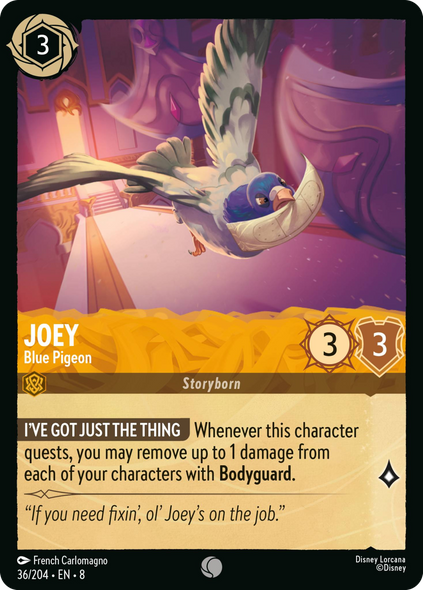 8ROF-036, C, Joey - Blue Pigeon (Foil)