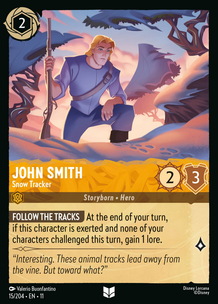 11WSP-015, UC, John Smith - Snow Tracker (Foil)