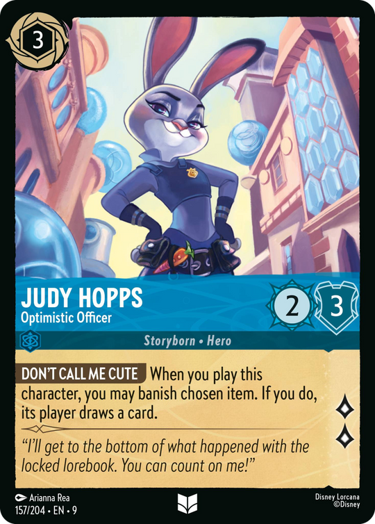 9FAB-157, UC, Judy Hopps - Optimistic Officer (Foil)