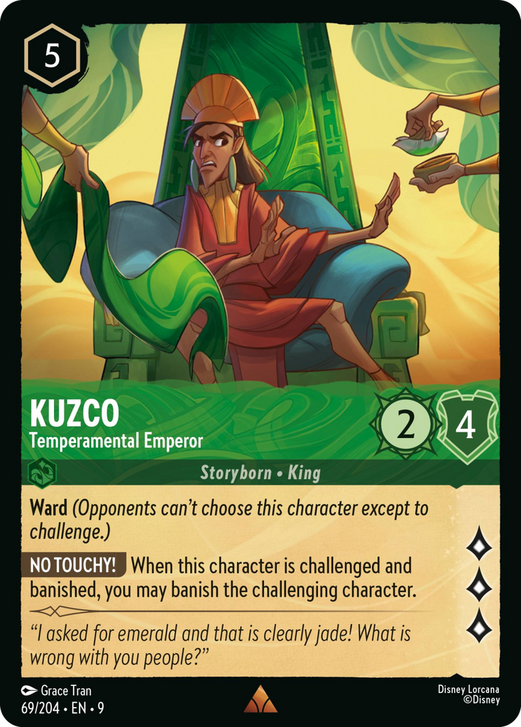 9FAB-069, R, Kuzco - Temperamental Emperor (Foil)