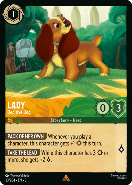 8ROF-033, R, Lady - Decisive Dog (Foil)