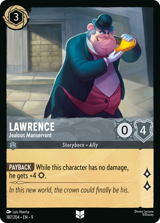 9FAB-187, UC, Lawrence - Jealous Manservant (Foil)
