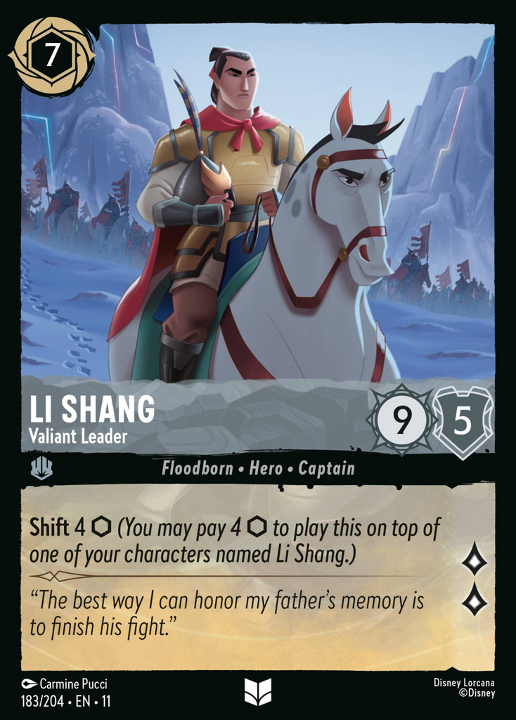 11WSP-183, UC, Li Shang - Valiant Leader (Foil)