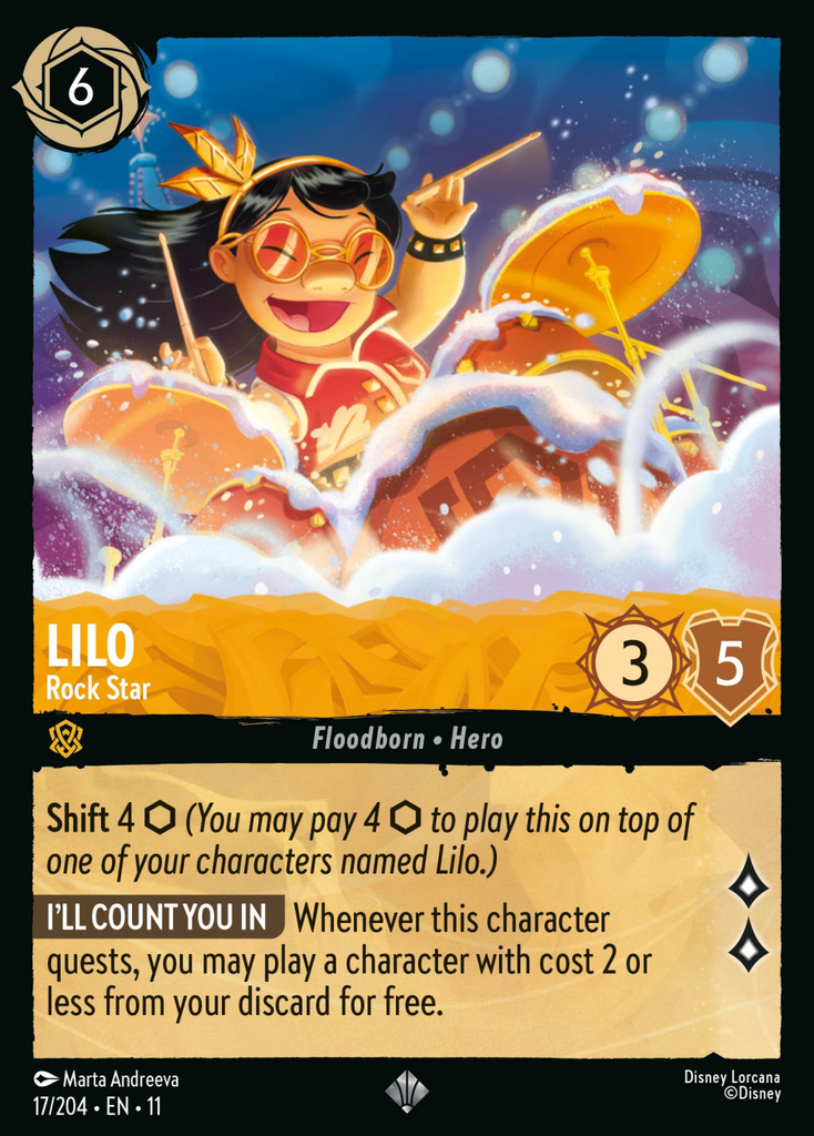 11WSP-017, SR, Lilo - Rock Star