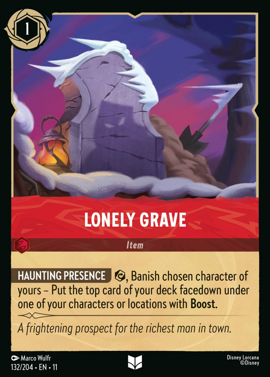 11WSP-132, UC, Lonely Grave (Foil)
