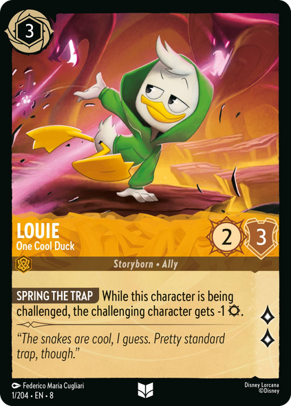 8ROF-001, UC, Louie - One Cool Duck (Foil)