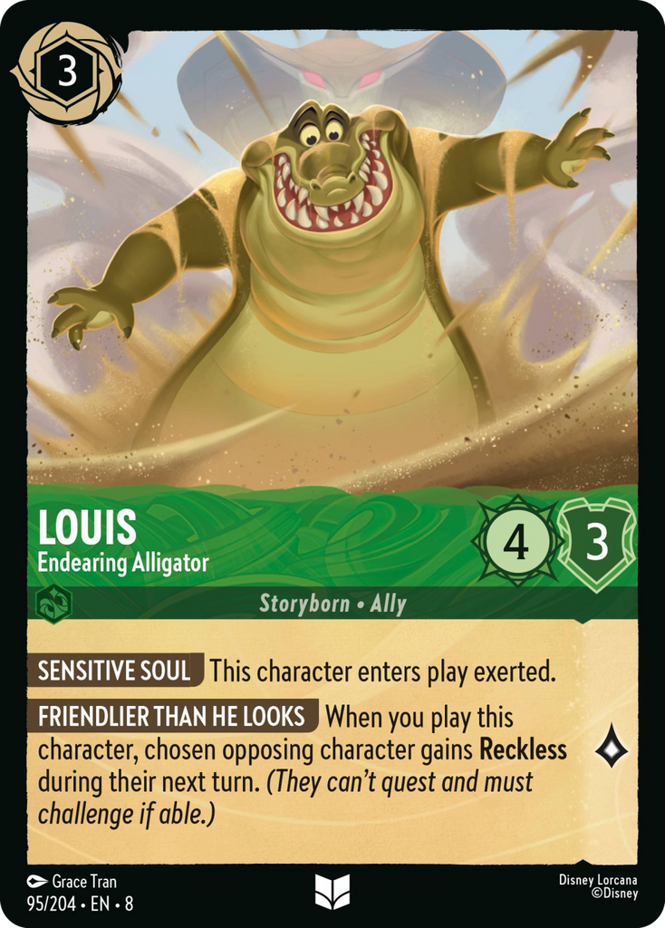 8ROF-095, UC, Louis - Endearing Alligator (Foil)