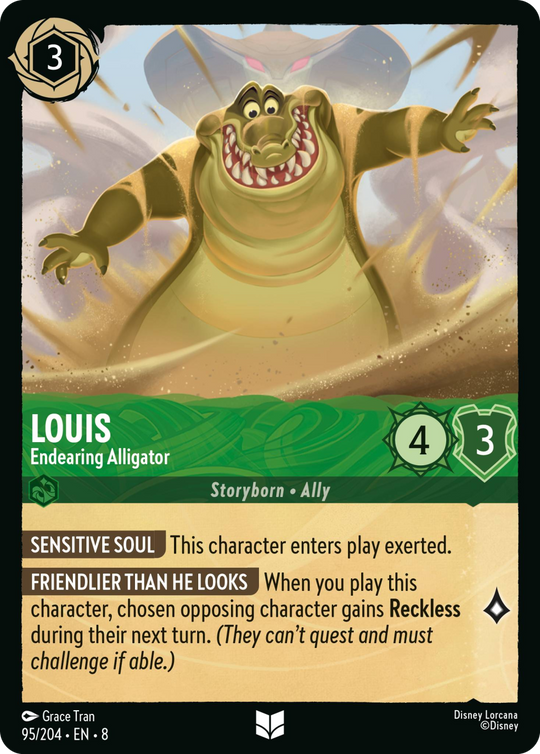 8ROF-095, UC, Louis - Endearing Alligator (Foil)