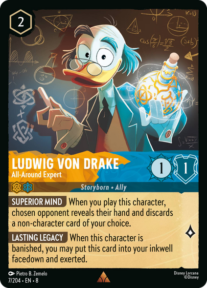 8ROF-007, R, Ludwig von Drake - All‐Around Expert (Foil)