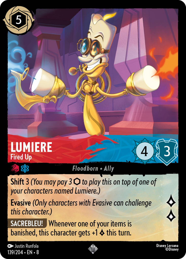 8ROF-139, SR, Lumiere - Fired Up (Foil)