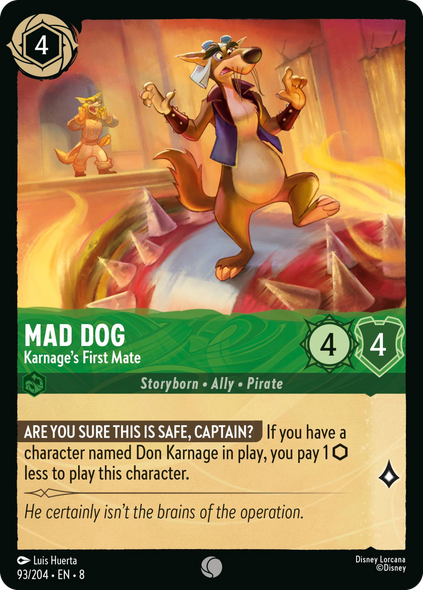 8ROF-093, C, Mad Dog - Karnage's First Mate