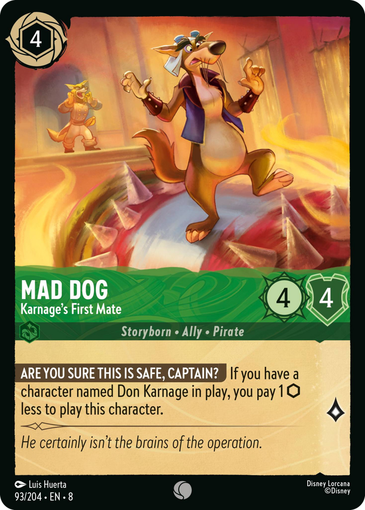 8ROF-093, C, Mad Dog - Karnage's First Mate (Foil)