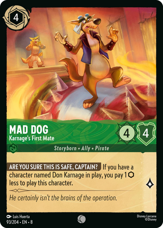 8ROF-093, C, Mad Dog - Karnage's First Mate (Foil)