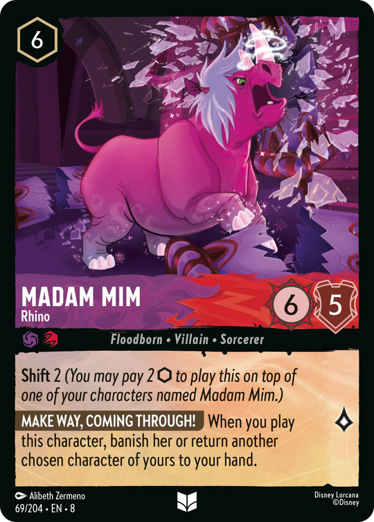 8ROF-069, UC, Madam Mim - Rhino (Foil)
