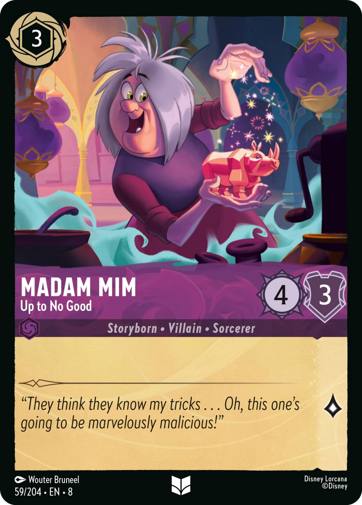 8ROF-059, UC, Madam Mim - Up to No Good (Foil)