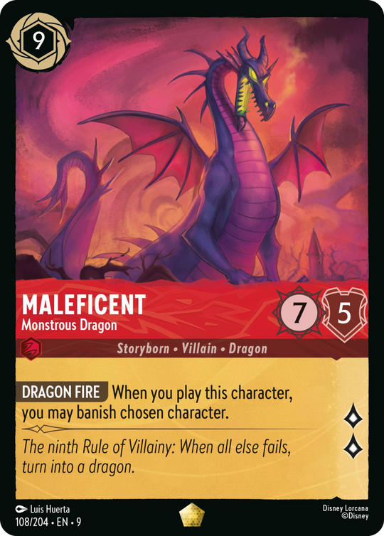 9FAB-108, L, Maleficent - Monstrous Dragon (Foil)