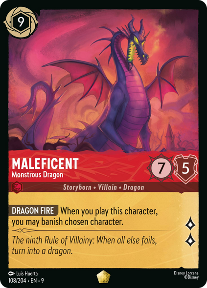 9FAB-108, L, Maleficent - Monstrous Dragon