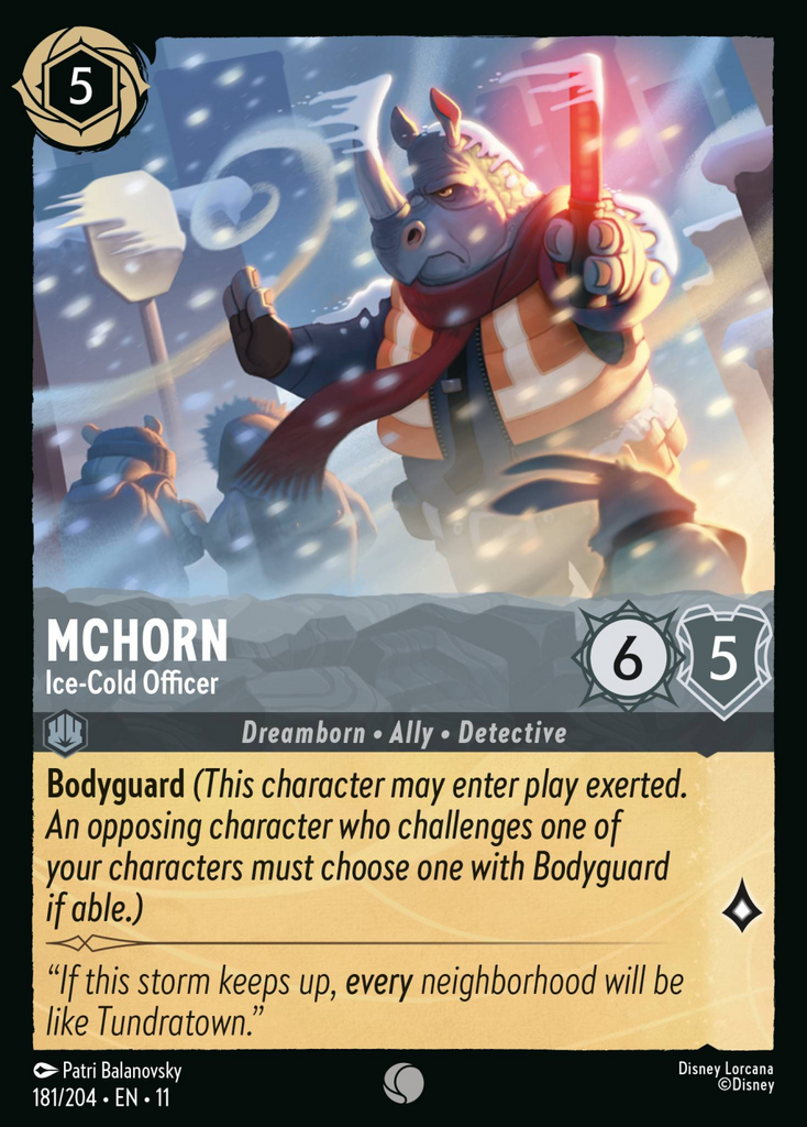11WSP-181, UC, McHorn - Ice-Cold Officer