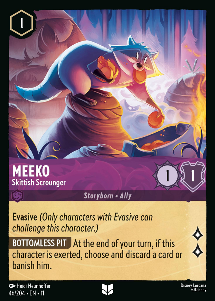 11WSP-046, UC, Meeko - Skittish Scrounger