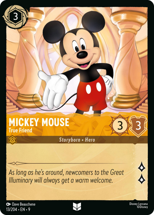 9FAB-013, UC, Mickey Mouse - True Friend (Foil)