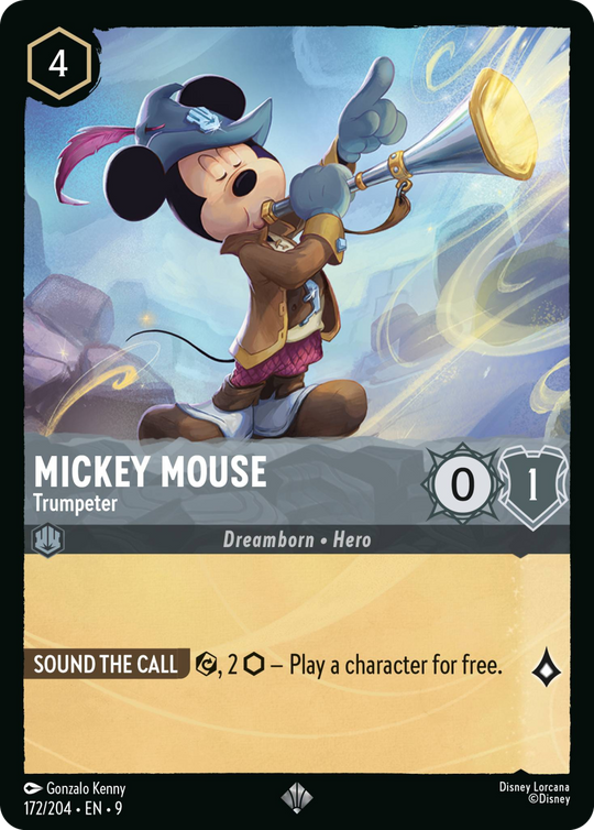 9FAB-172, SR, Mickey Mouse - Trumpeter